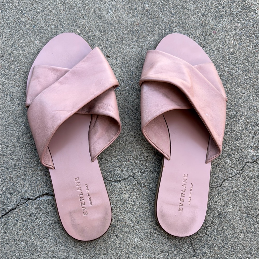 Everlane Day Crossover Women's Pink Slide Sandals